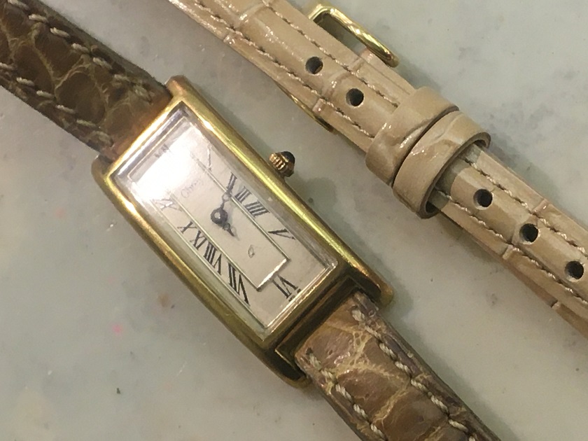 【2024豊富な】未使用保管品‼️オブレイ 純正クロコダイル 腕時計用革ベルト　ライトグリーン 時計