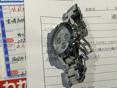 お預かりした時計の全体写真(作業前)