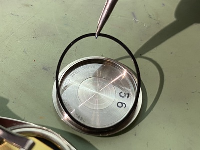 GS文字盤のアップ(仕上がり確認)