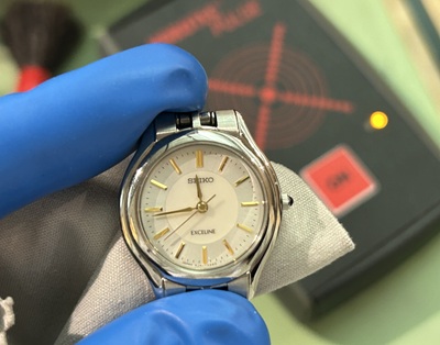 メンテナンスが完了した時計