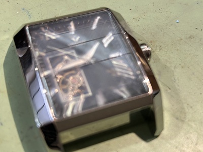 ガラスが曇った自動巻き時計