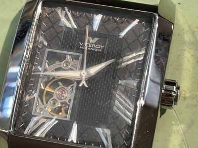 時計の文字盤のアップ