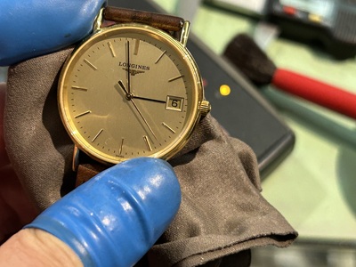 仕上げ後のLONGINES（動作確認）