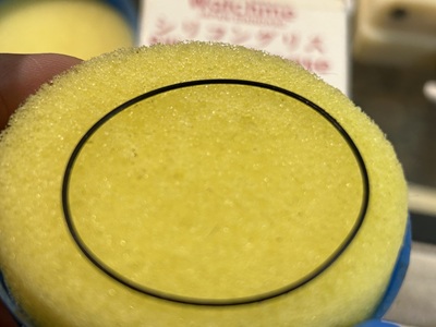 外したパッキンの様子