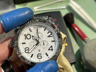 電池交換後のNIXON（仕上げの動作確認）