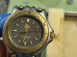 電池交換後のTAG HEUER外観（動作確認後）