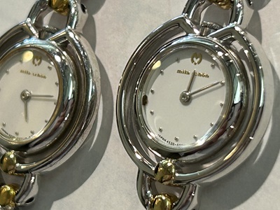 修理前のミラションの腕時計2本