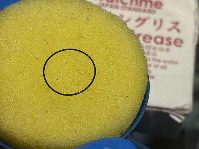 シリコングリース処理を施す新しいパッキン